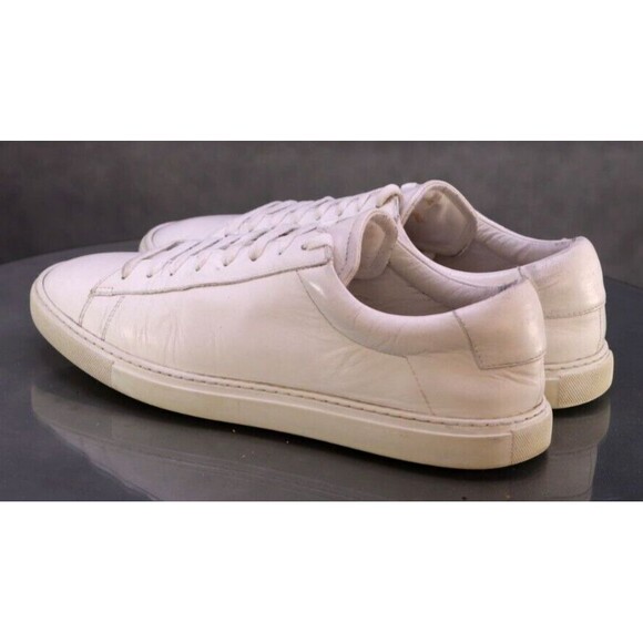 Oliver Cabell Low 1 Women's Sneakers Shoes Size 8 Italian Calfskin Leather White - Picture 6 of 13